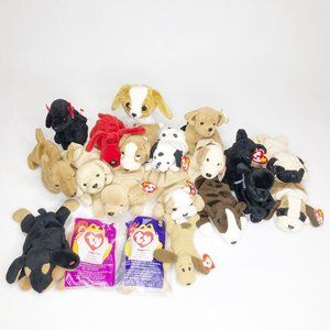 Ty Beanie Babies and Teenie Dogs Lot of 20 Bundle